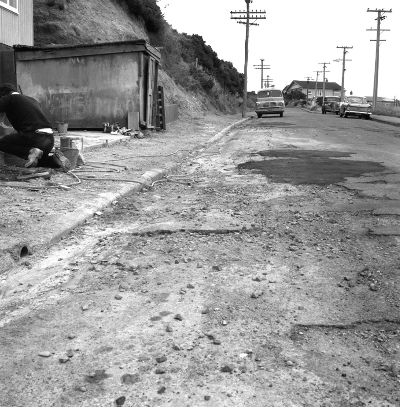 b. State of footpath and road, No 11C Lonsdale Crescent