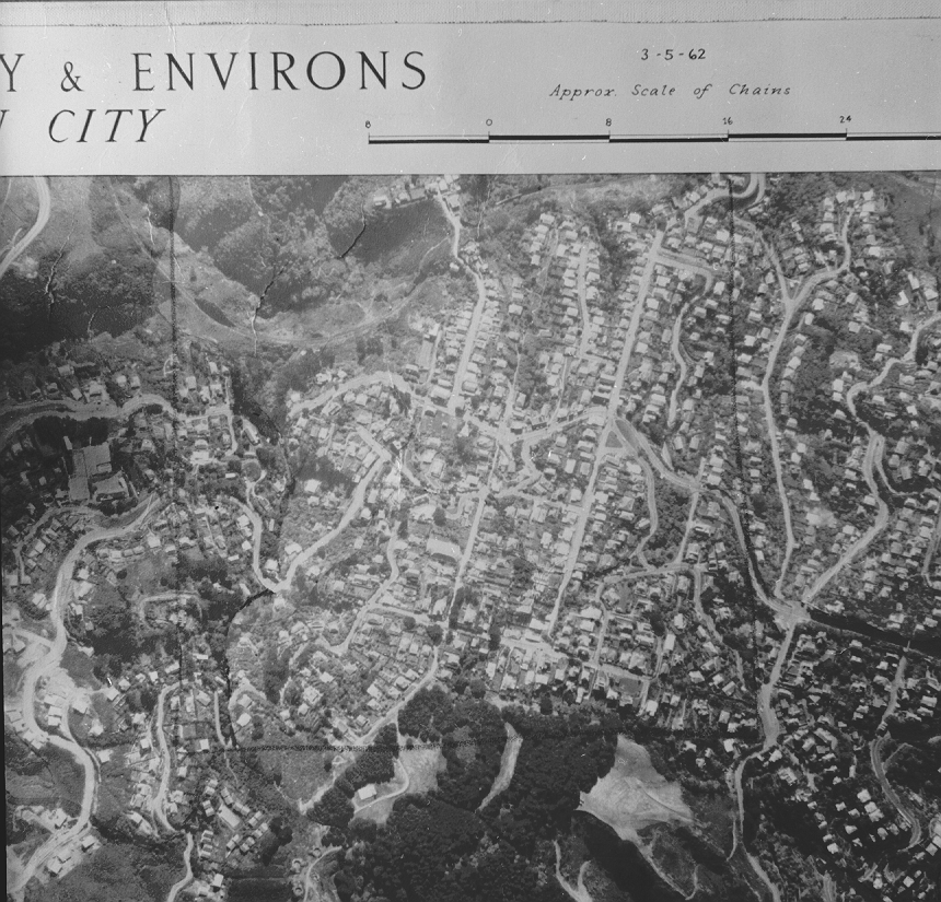 c. Copy of section of aerial photograph