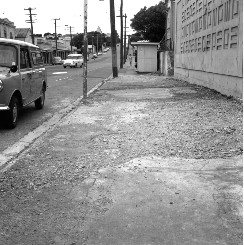 a. State of footpath, New Library, Main Rd, Karori
