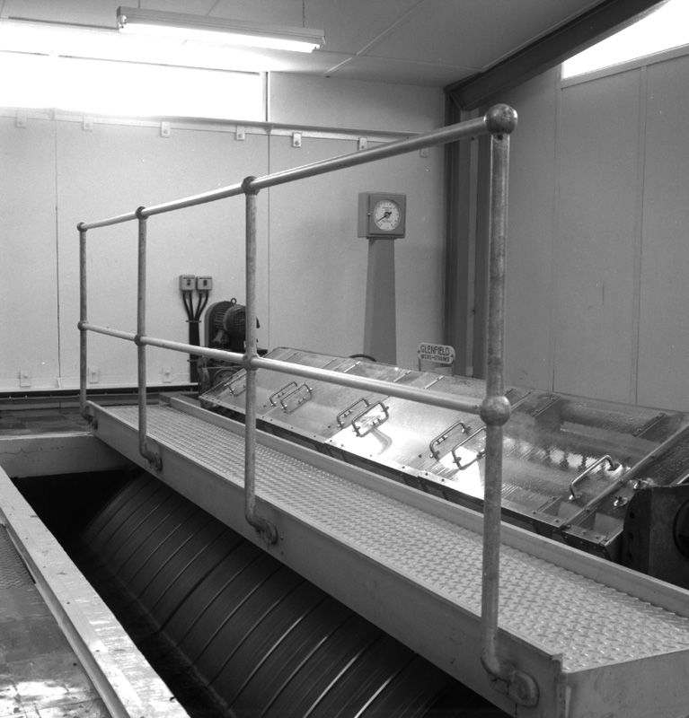 b. Micro strainer, Morton Dam, Wainui water catchment area