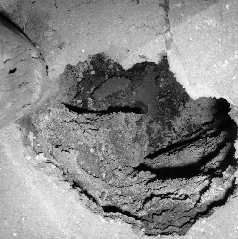 b. No 8 Girton Tce, hole caused by private sewer drain on footpath