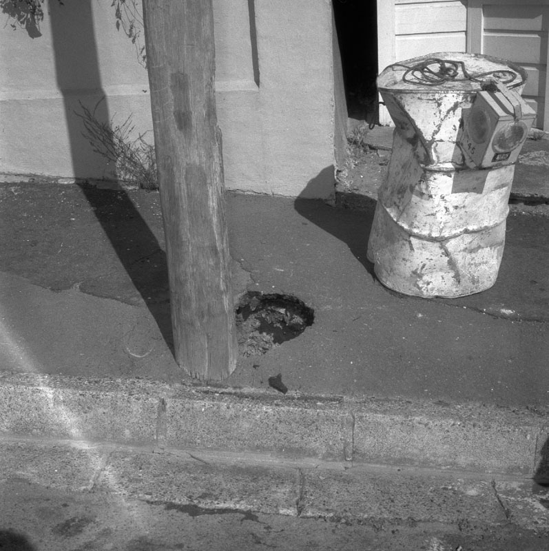 d. No 8 Girton Tce, hole caused by private sewer drain on footpath