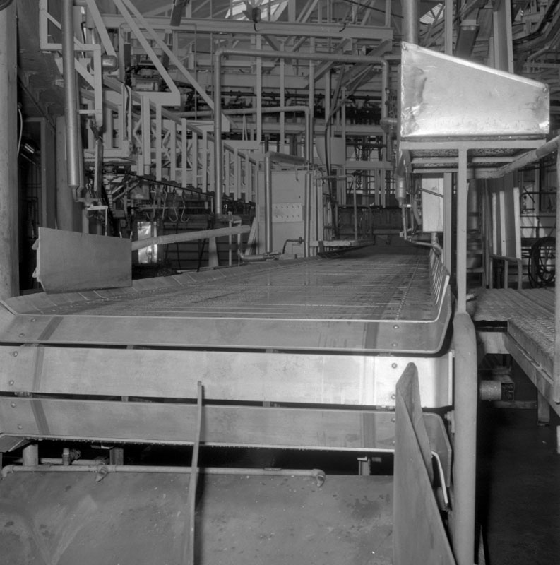 a. Abattoirs, details of conveyor system