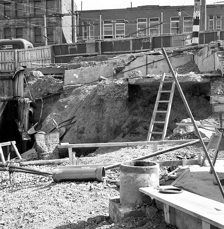 e. Construction pedestrian subway, Lambton Quay to Railway Station