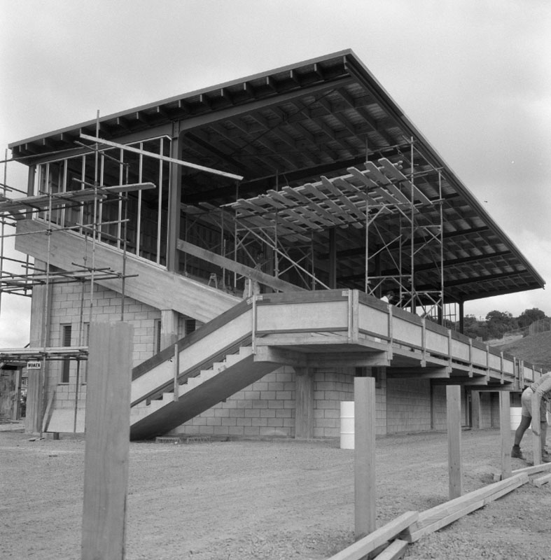 f. New grandstand, Rugby League park