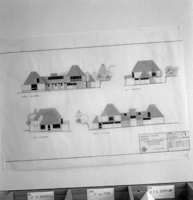 n. Copies of plans - Proposed pavillion, Kelburn