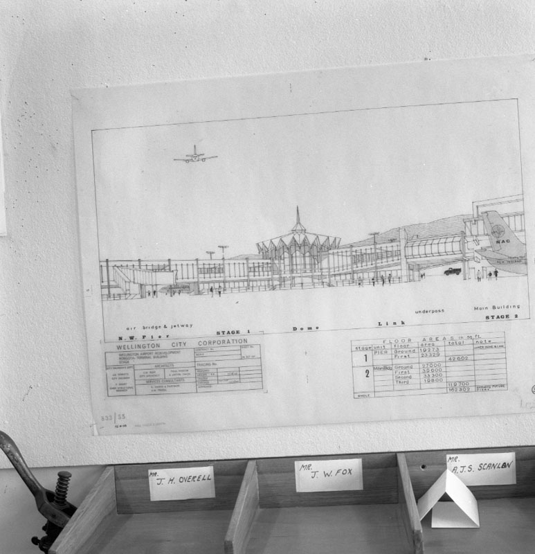 p. Copies of plans - Wellington Airport Sketch Proposal Terminal Layout