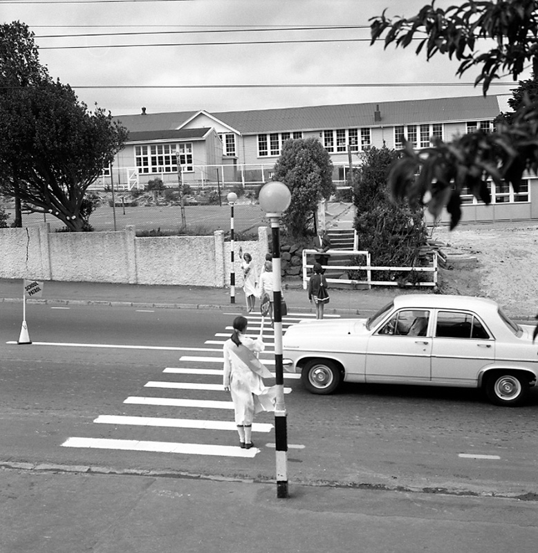 b. School patrol, Main Road, Karori