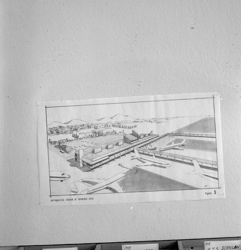 q. Copies of plans - Wellington Airport Perspective Sketch Terminal Area