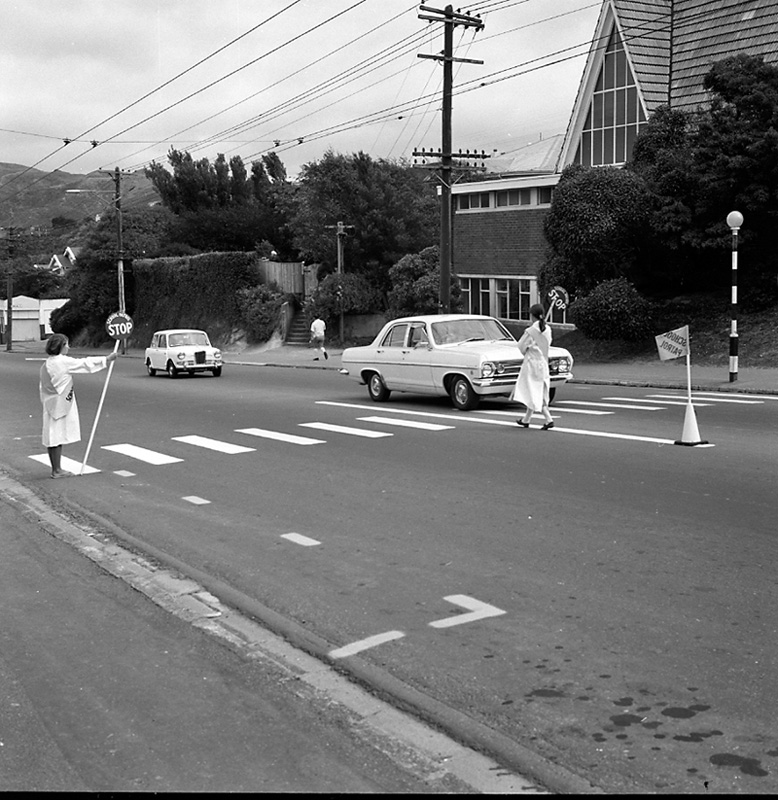 c. School patrol, Main Road, Karori