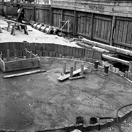 No. 2 Pumping Station, Oriental Parade - construction