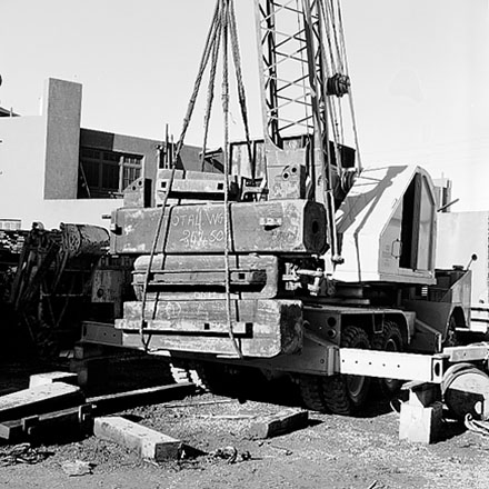 b. Crane in Corporation Yard