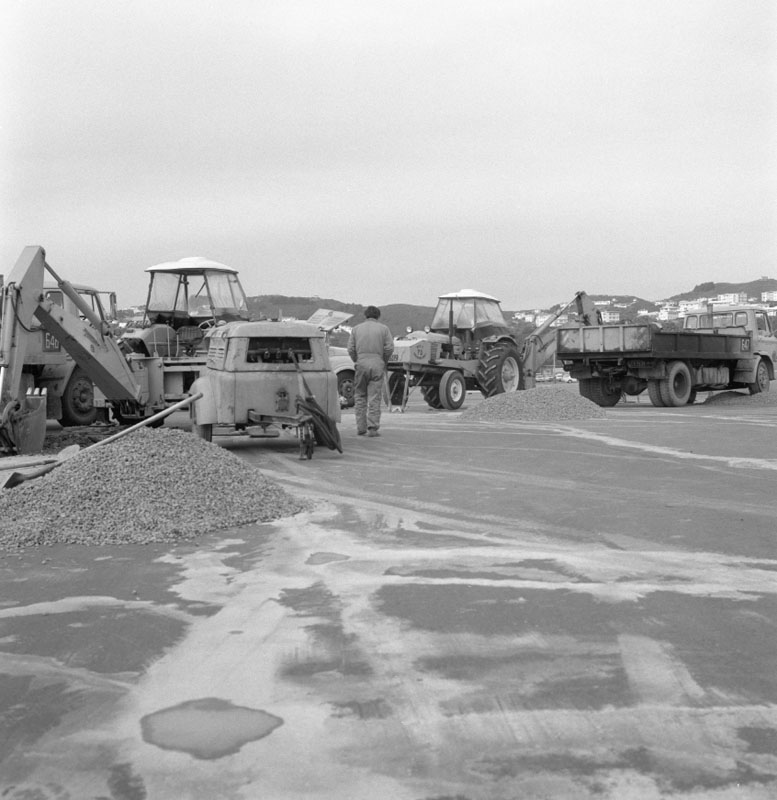 r. Airport, relighting and repaving runway