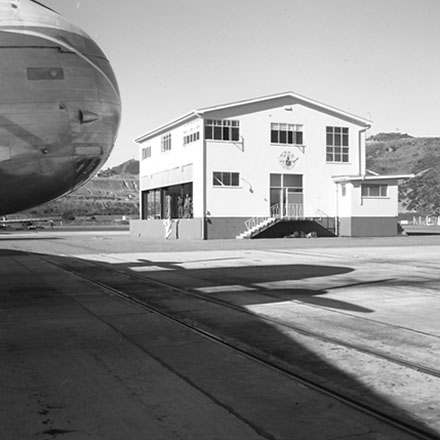 d. Exterior of airport buildings