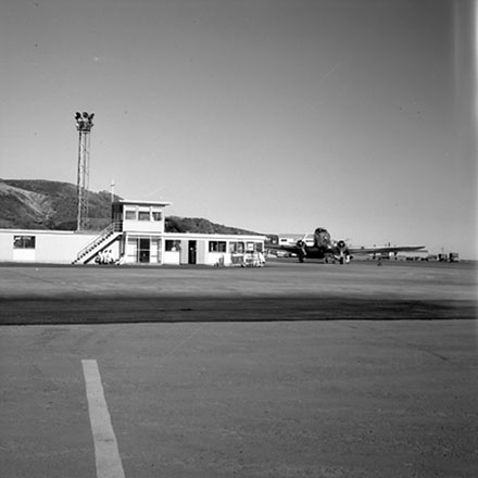 f. Exterior of airport buildings
