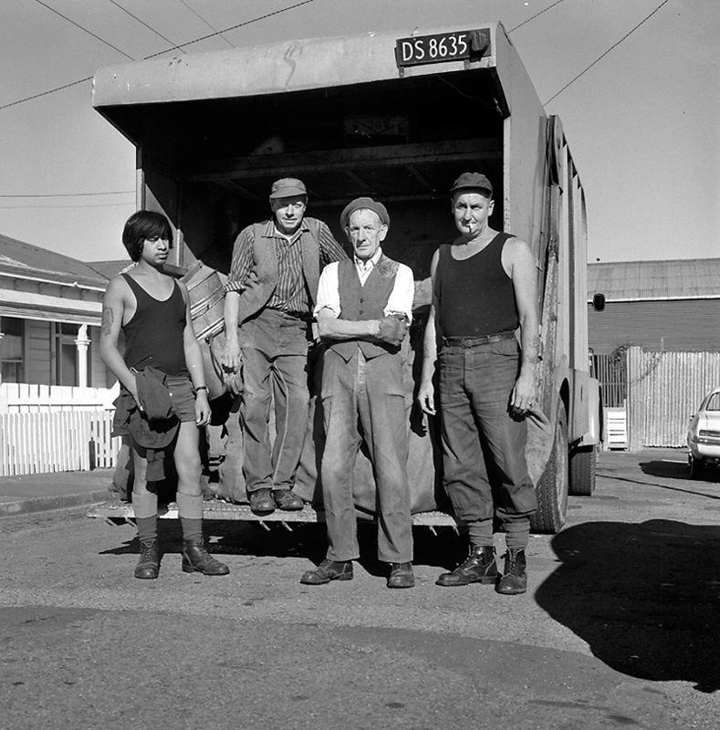 a. House refuse group on truck