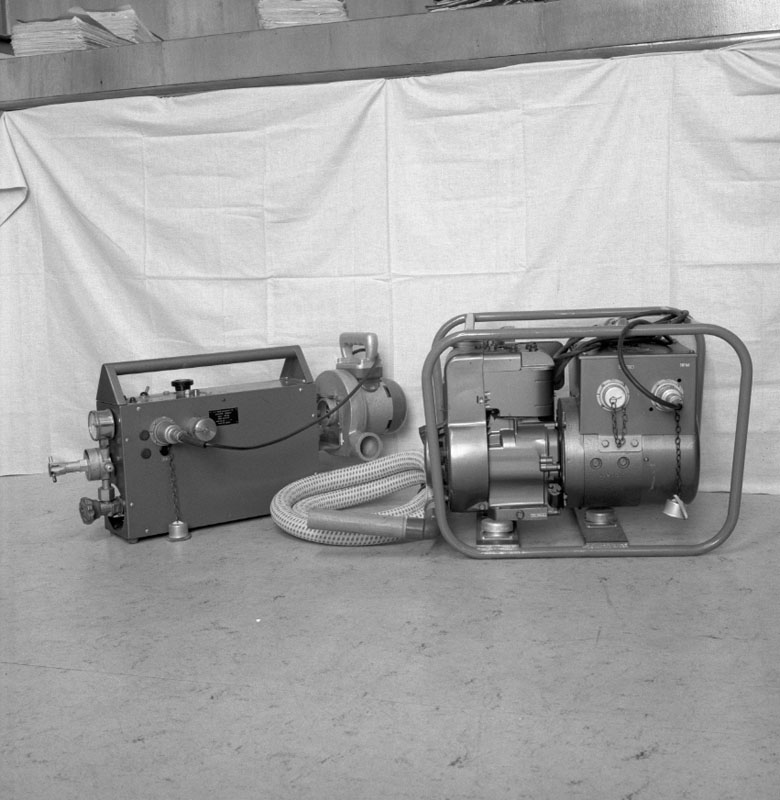 a. Smoke making machine, for testing breaks in sewers and drains