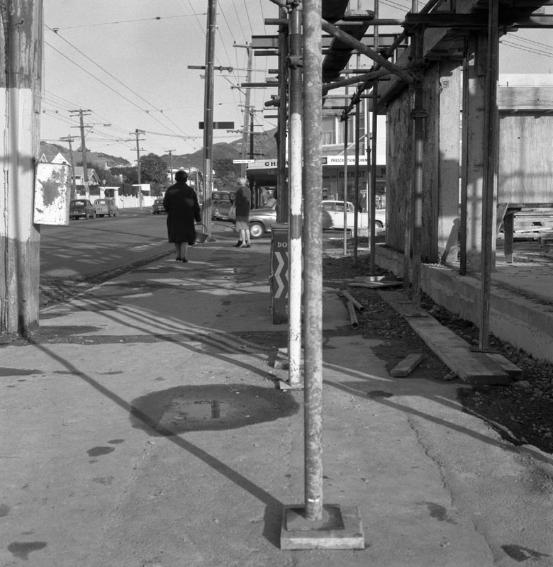 l. Footpaths: Karori Rd, Parkvale Rd, Raine St, West Coast Construction. Angus Ave-Armstrong Court Flats, Builders OVL