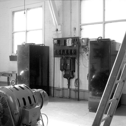 c. Interior of pumping station
