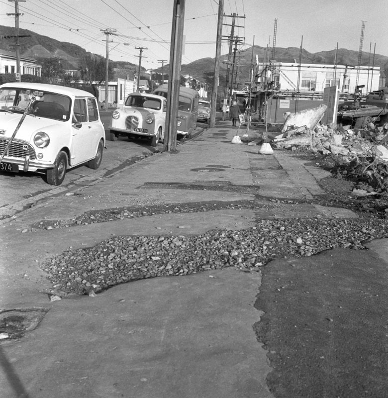 p. Footpaths: Karori Rd, Parkvale Rd, Raine St, West Coast Construction. Angus Ave-Armstrong Court Flats, Builders OVL