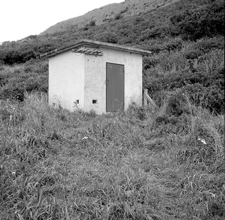 b. Exterior of pumping station