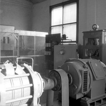 a. Interior of pumping station