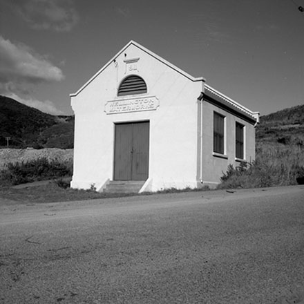 b. Exterior of pumping station