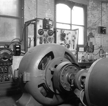 a. Interior of pumping station