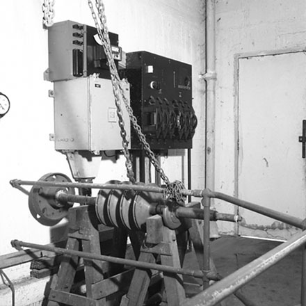 a. Interior of pumping station