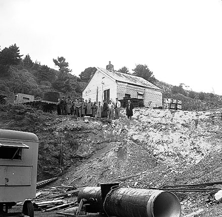a. Construction site in Karori Reservoir area
