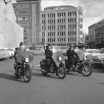 a. Motor Cycle Officers, Traffic Department