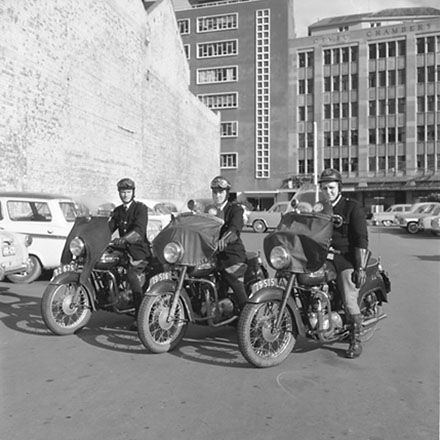 b. Motor Cycle Officers, Traffic Department