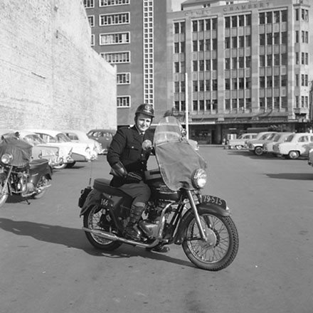 d. Motor Cycle Officers, Traffic Department