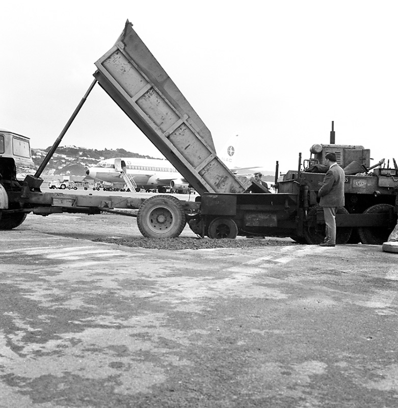 f. Work strengthening gates 1 and 3, airport