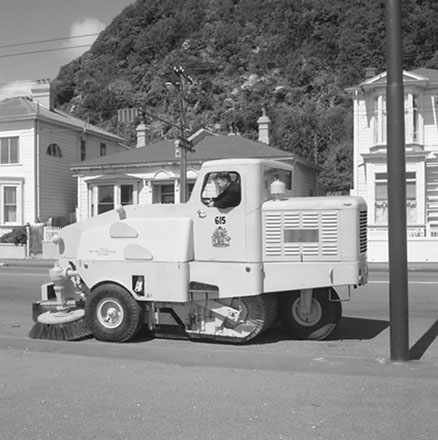 c. Street Sweeping Machine, Oriental Parade