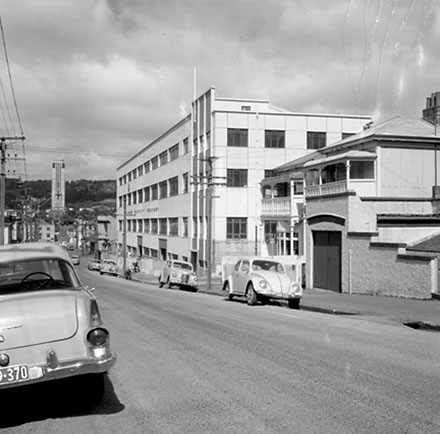 a. Municipal Electricity Department building, and surrounding buildings