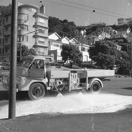 i. Motor Vehicle, Street Cleaning/Flushing Truck, Oriental Parade