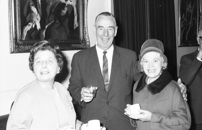 af. Council Chamber, presentation to Mr Pritchard, GM of Transport Dept