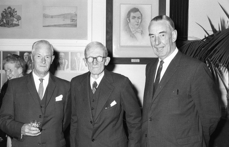 ag. Council Chamber, presentation to Mr Pritchard, GM of Transport Dept