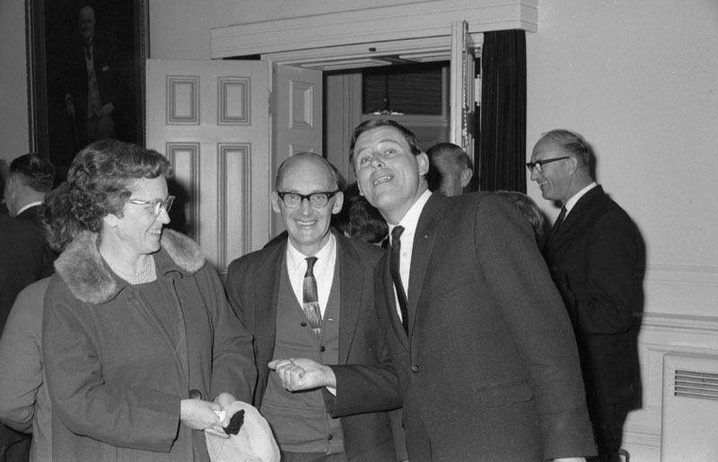 c. Council Chamber, presentation to Mr Pritchard, GM of Transport Dept