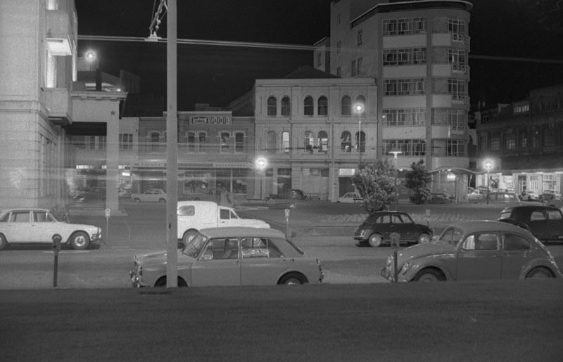 m. Civic Square at night, approx 8pm