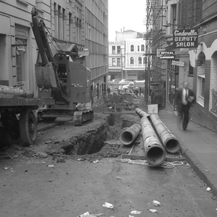 c. Drainage, Woodward Street