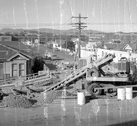 b. Street works, Cockburn Street, Kilbirnie
