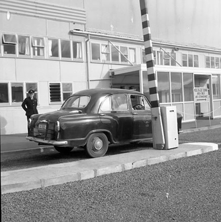 a. A Wellington Taxi cab at taxi stand outside the main entrance
