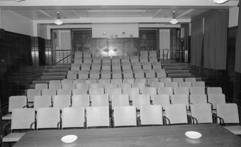 g. Central Library, interior and exterior