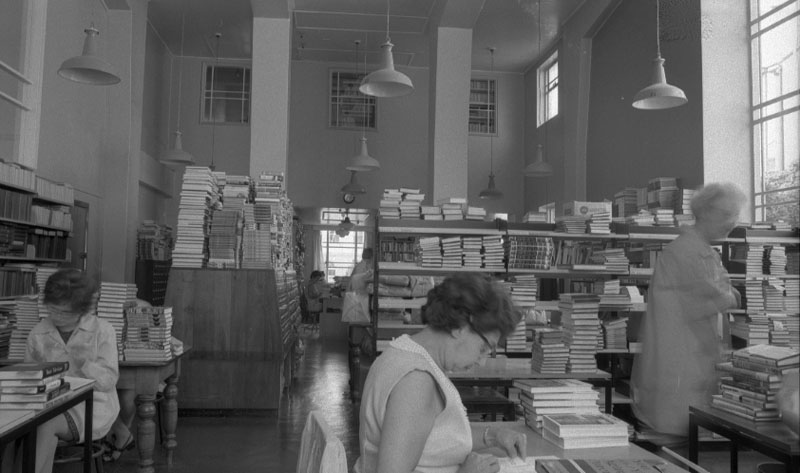 n. Central Library, interior and exterior