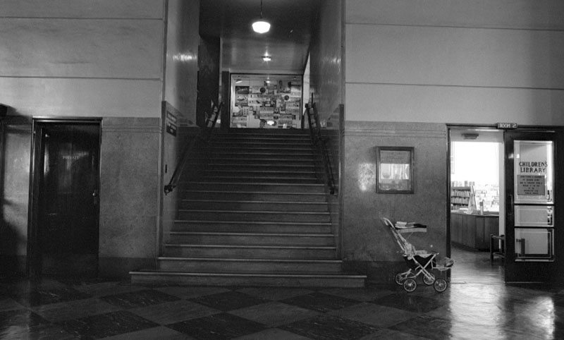 o. Central Library, interior and exterior