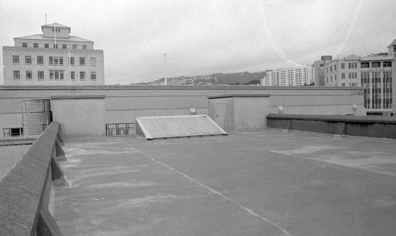 w. Central Library, interior and exterior