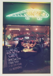 Neon Amphibian', Axolotl Cafe, 34 Courtenay Place
