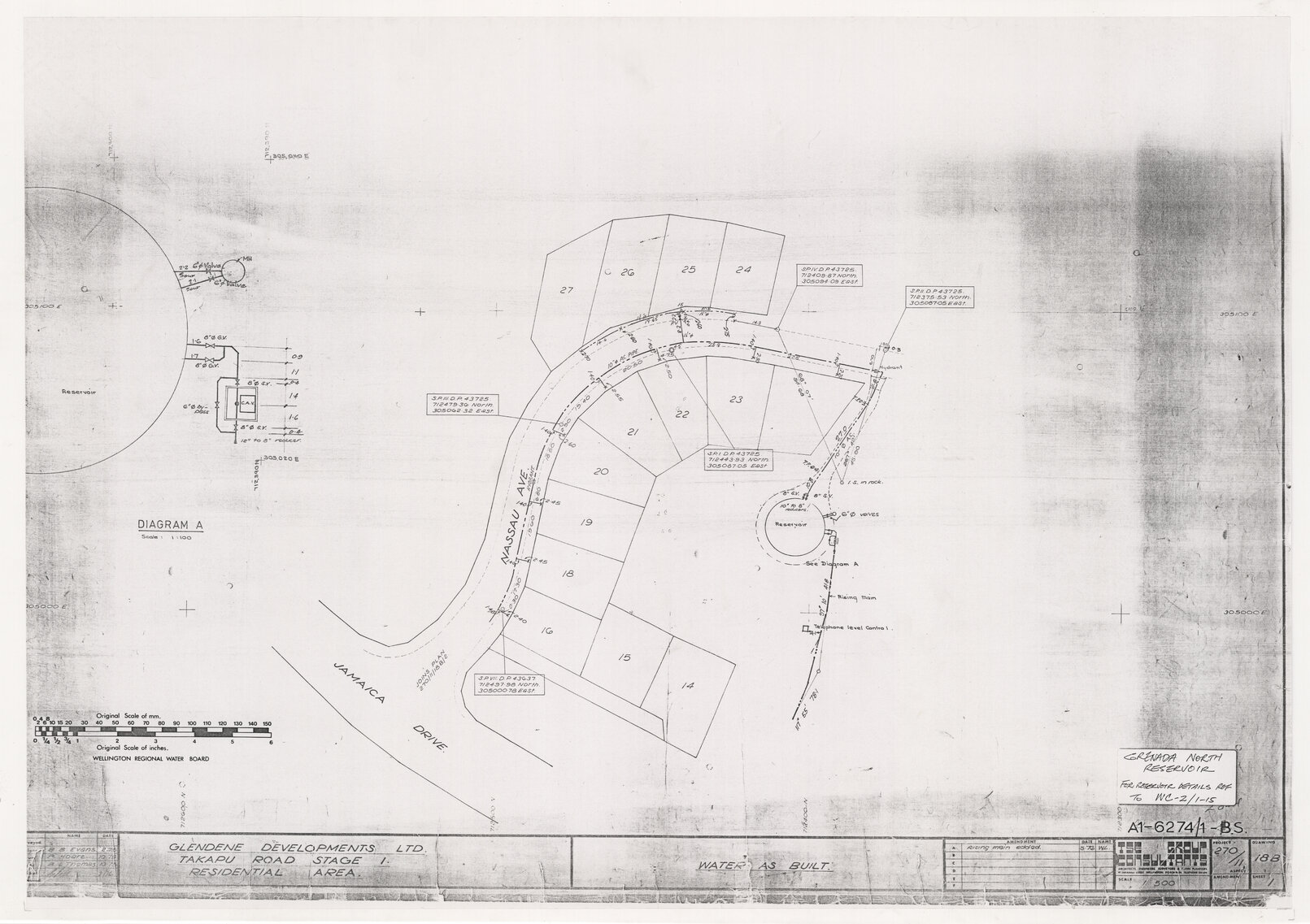 Glendene Developments Ltd, Takapu Road Stage 1 Residential Area, Water As Built